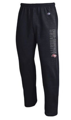 Picture of Champion Powerblend Open Bottom Pants- Black