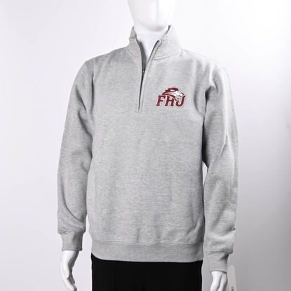 Picture of 1/4 Zip Pullover FHU Emblem - Sports Grey
