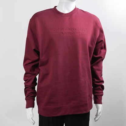 Picture of Maroon Embroidered Crew Neck Sweatshirt - Independent Trading Company