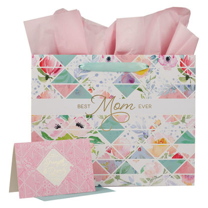 Picture of Best Mom Ever Gift Bag with Card