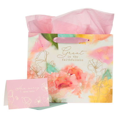 Picture of Great is Thy Faithfulness Gift Bag and Card Set