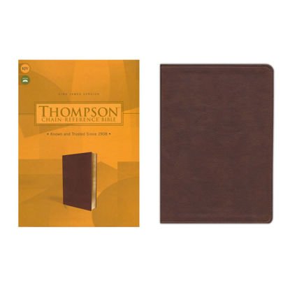 Picture of KJV Thompson Chain-Reference Bible--soft leather-look, brown