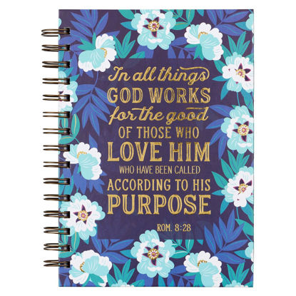 Picture of For The Good Large Wirebound Journal - Romans 8:28