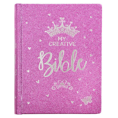 Picture of Purple Glitter My Creative Bible for Girls - an ESV journaling Bible
