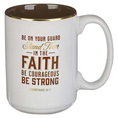 Picture of Stand Firm White Ceramic Coffee Mug- 1 Corinthians 16:13