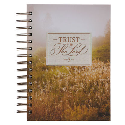 Picture of Trust in the Lord Field Grass Wirebound Journal - Proverbs 3:5