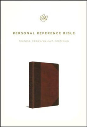 Picture of ESV Personal Reference Bible TruTone®, Brown/Walnut, Portfolio Design