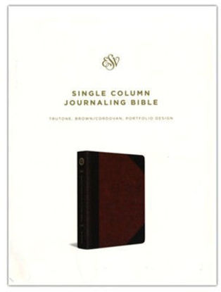 Picture of ESV Single Column Journaling Bible, Trutone Brown/Cordovan Portfolio Design