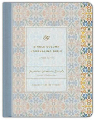 Picture of ESV Single Column Journaling Bible®, Artist Series Cloth over Board, Jessica Dennis Bush, Flourish
