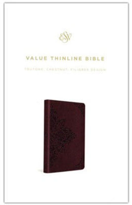 Picture of ESV Value Thinline Bible TruTone®, Chestnut, Filigree Design