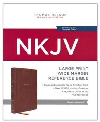 Picture of NKJV Large Print Wide Margins Reference Bible