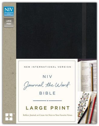 Picture of Niv, Journal the Word Bible, Large Print, Black Hardcover