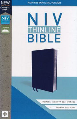 Picture of NIV, Thinline Bible, Bonded Leather, Navy