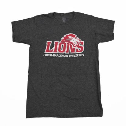 Picture of Heather Graphite FHU Lion Logo Short Sleeve Tee - Sunday Cool